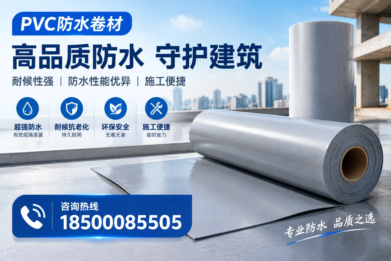 PVC防水卷材的防水效果评测，适合兰州的科学依据